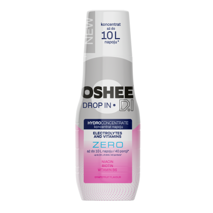 Hydrokoncentrat OSHEE DROP IN ZERO - Grejpfrut - Elektrolity i witaminy - 500 ml